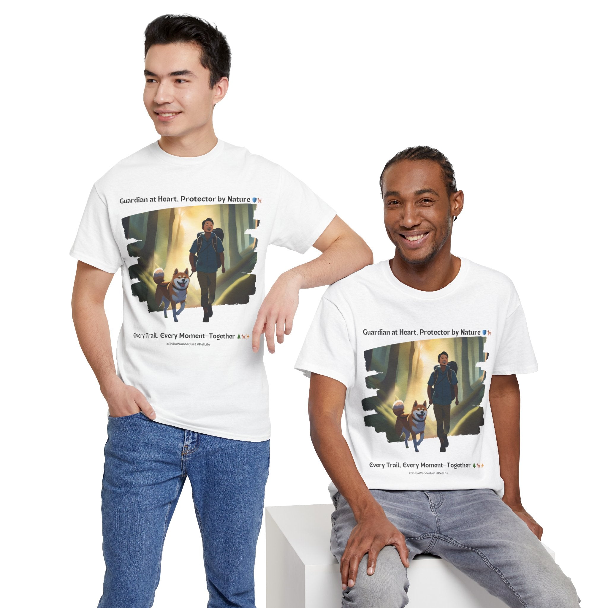 Men's - Guardian of the Wild: Shiba Inu T-Shirt