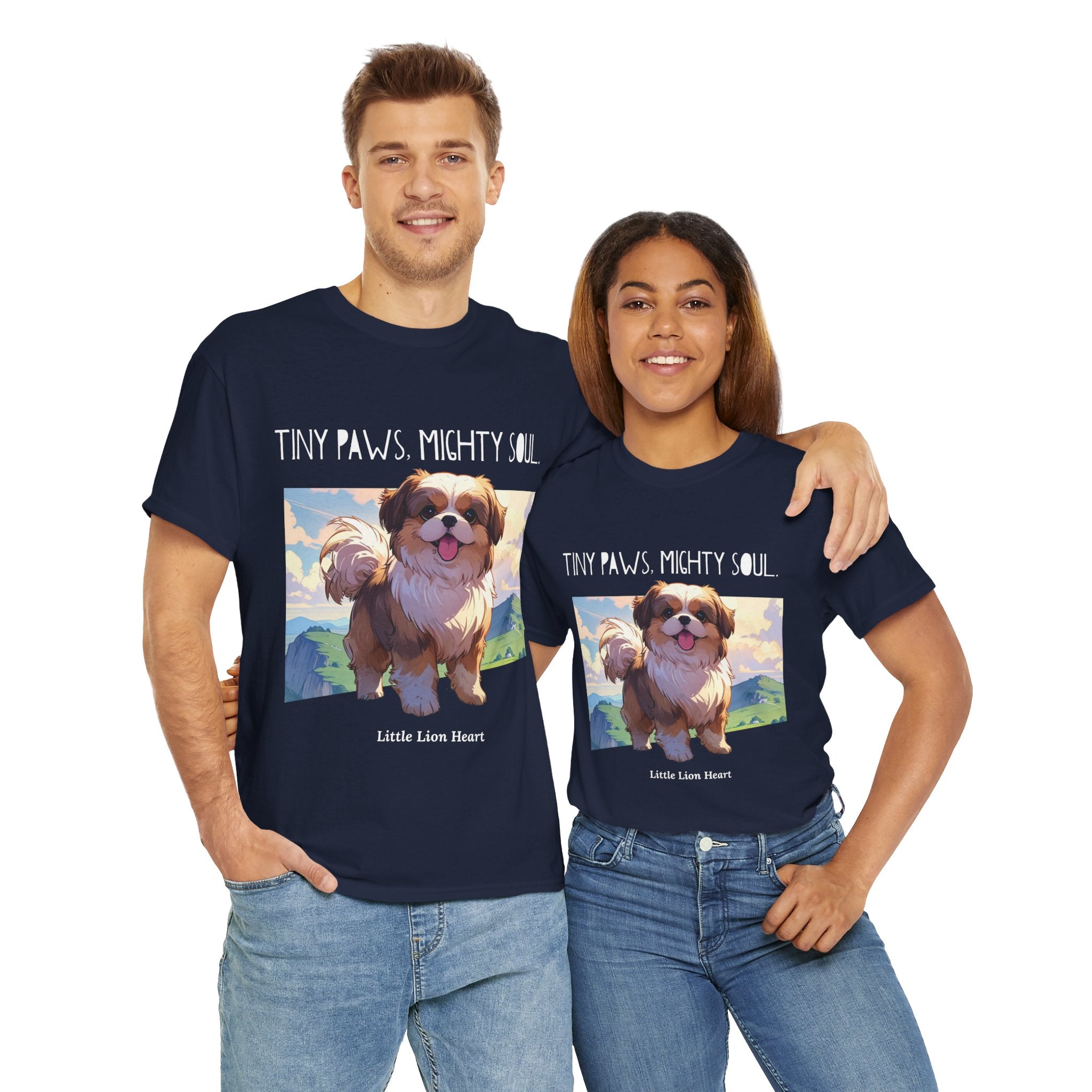 Unisex Little Lion Heart Shih Tzu T-Shirt