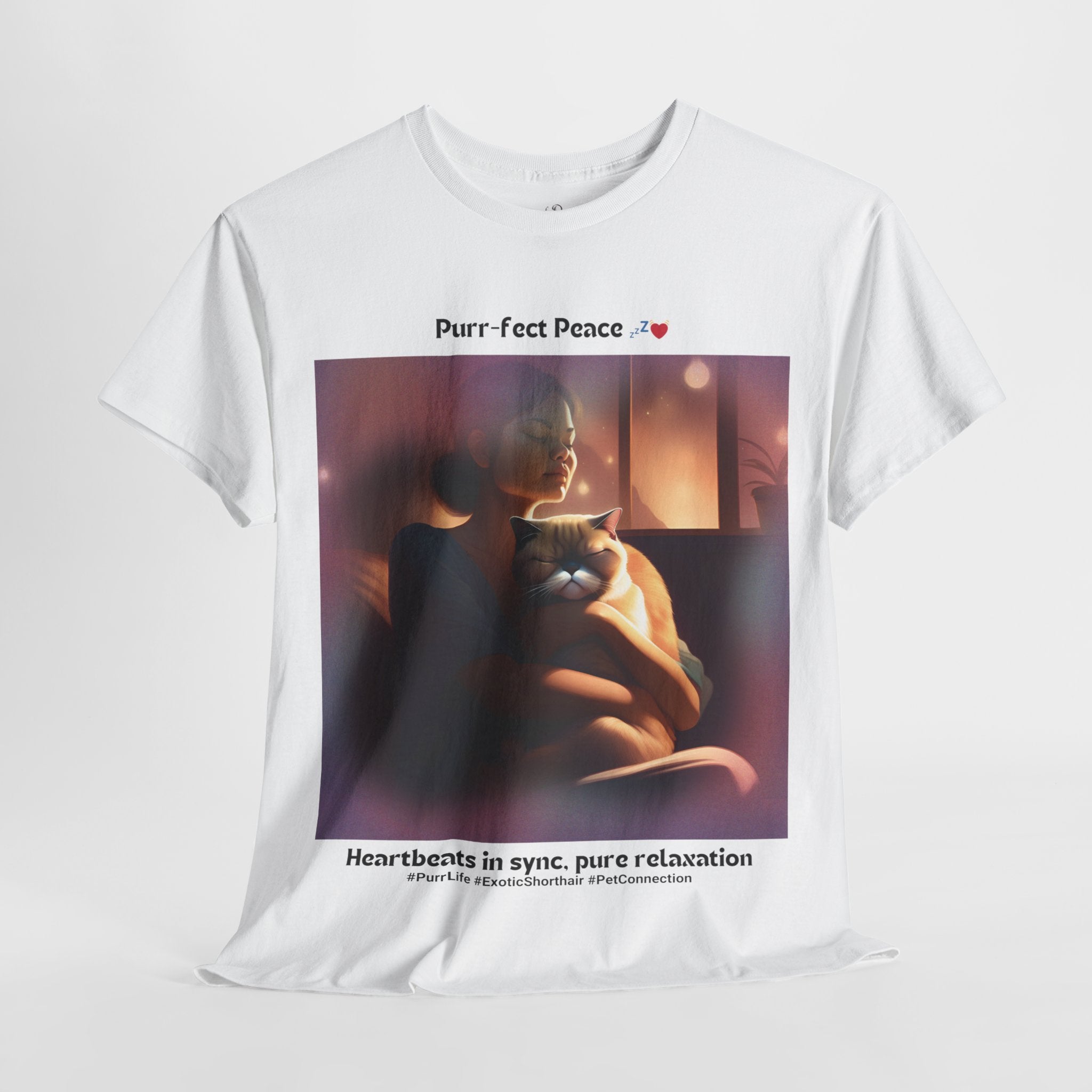 Women's - Purr-fect Peace: Exotic Shorthair Zen T-Shirt