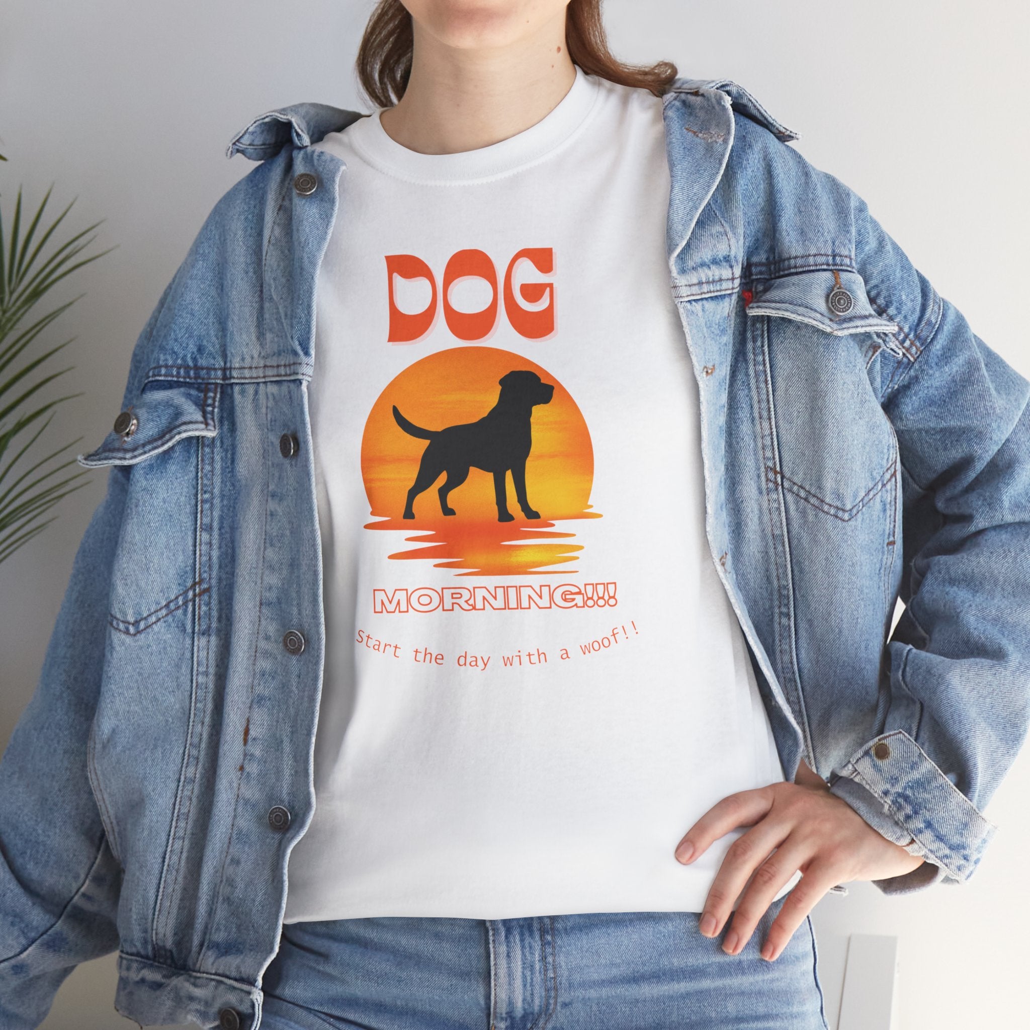 Unisex - Morning Woof Dog T-Shirt