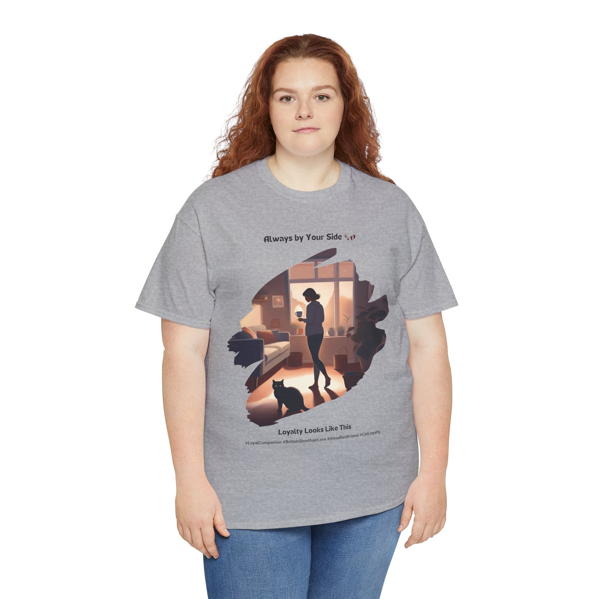 Women's - Ever-Present Purr: British Shorthair Loyalty T-Shirt