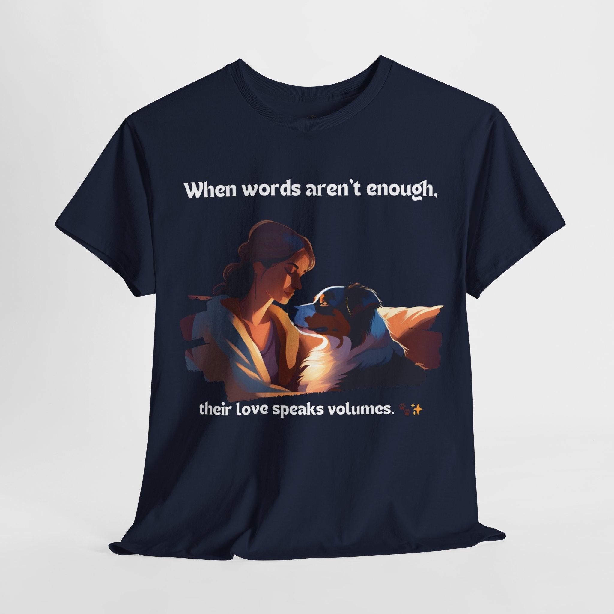 Women's - When Words Aren't Enough: Aussie Love T-Shirt