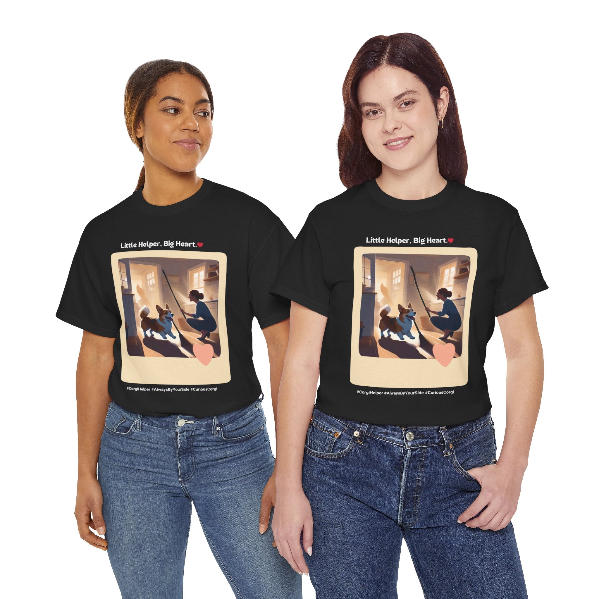 Women's - Little Helper, Big Heart: Corgi T-Shirt