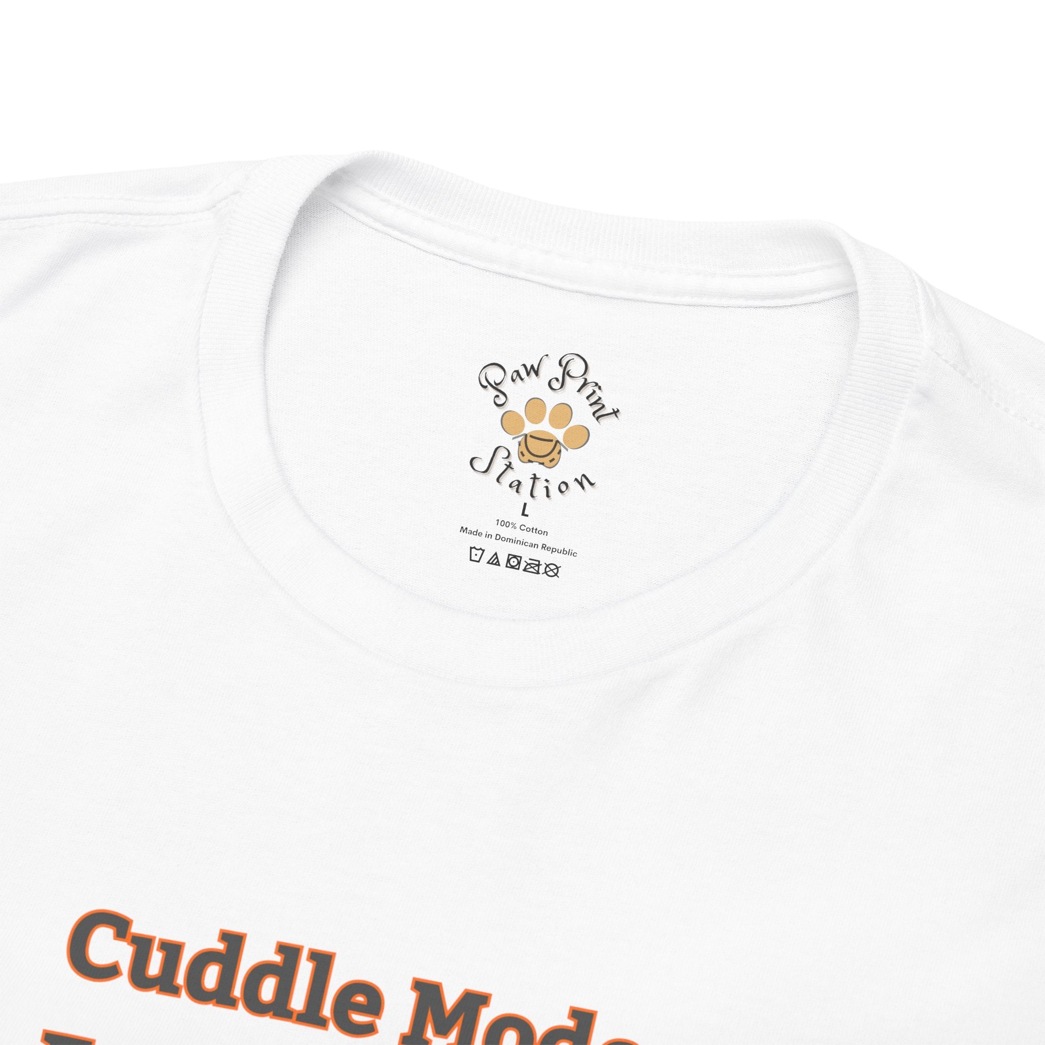 Unisex T-Shirt – Cuddle Mode: Fall Activated: British Shorthair Cat Shirt