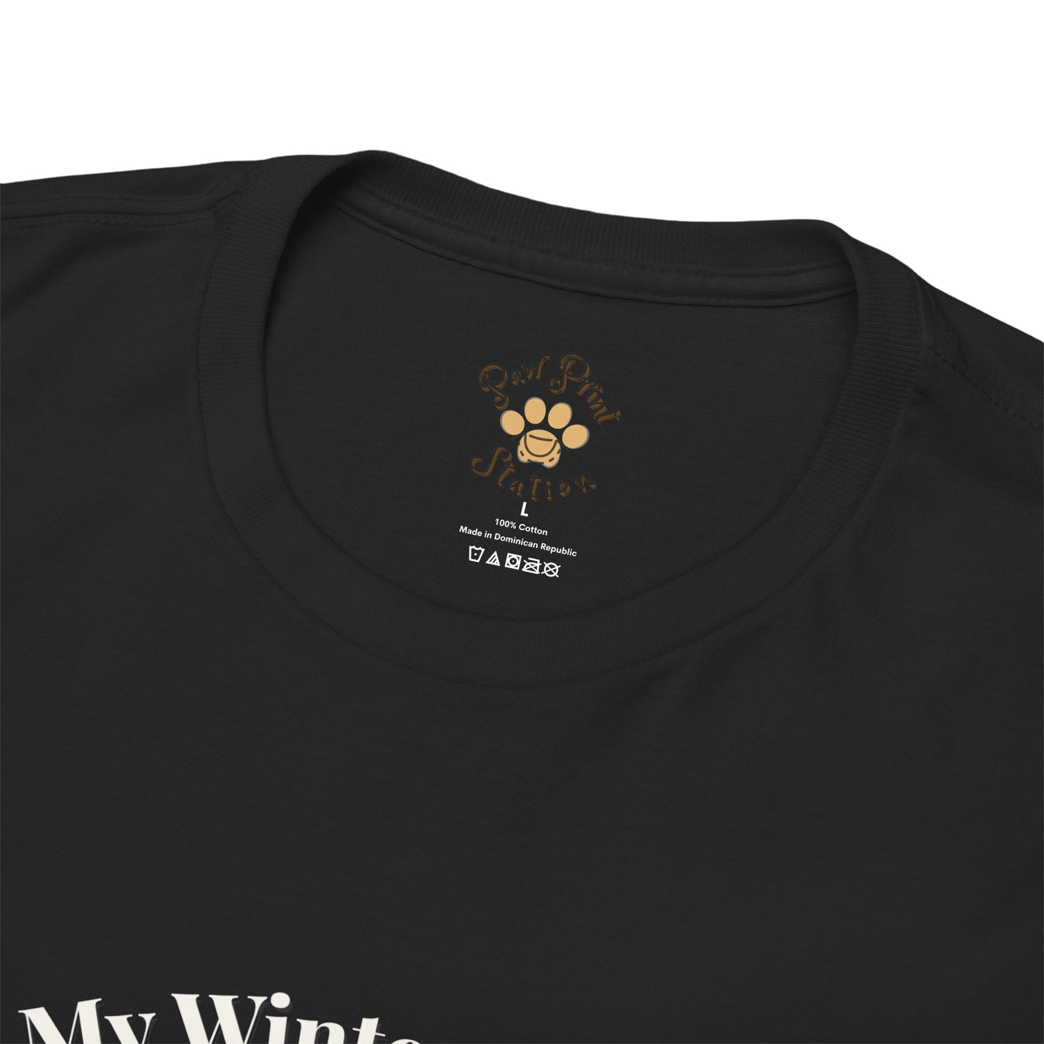 Unisex Personalized T-Shirt – My Winter Calm: Custom Ragdoll Watercolor Winter Portrait