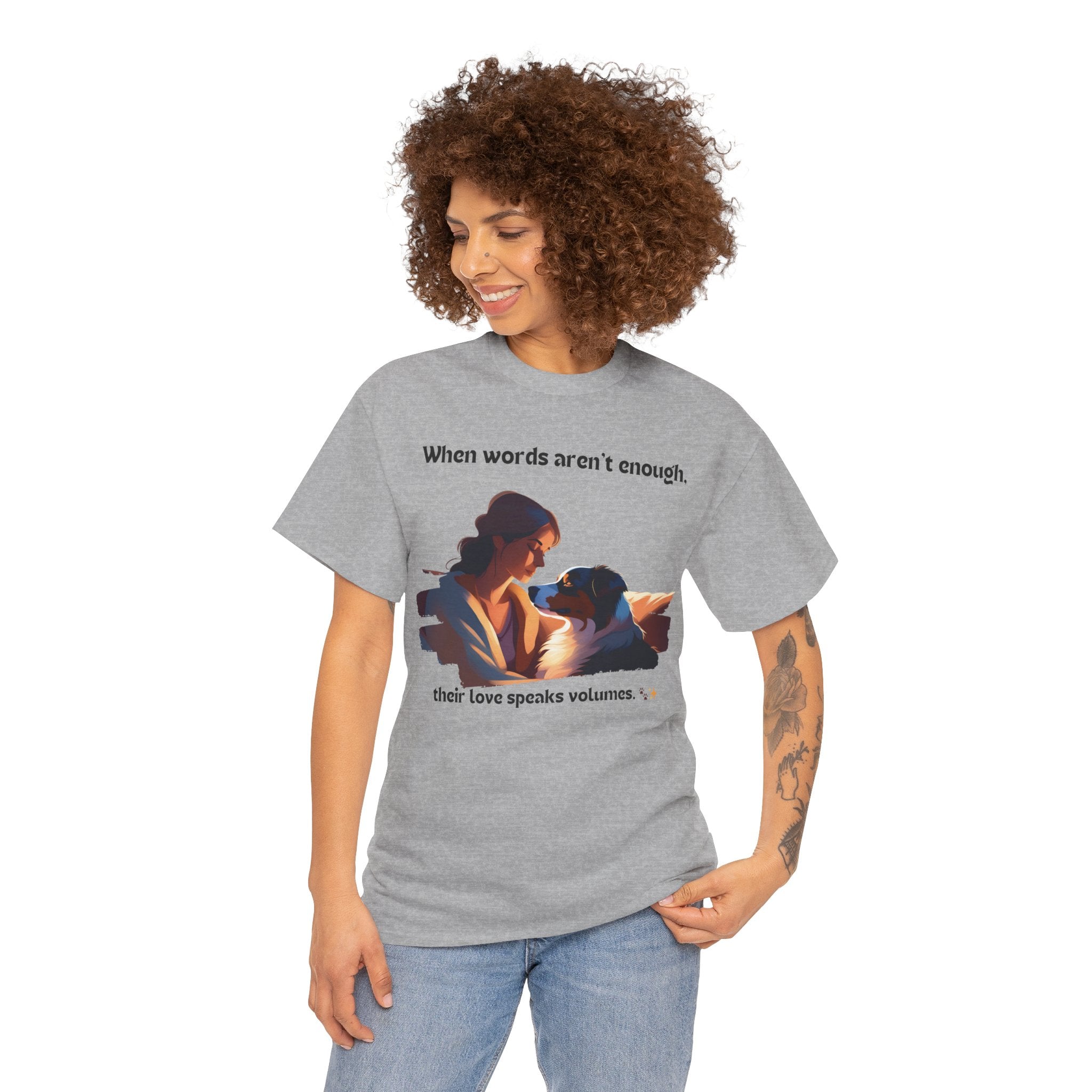 Women's - When Words Aren't Enough: Aussie Love T-Shirt