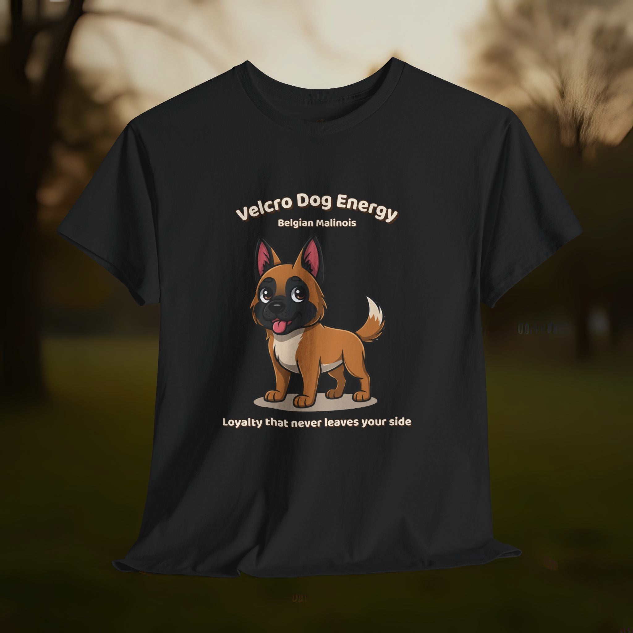 Unisex T-Shirt – Velcro Dog Energy: Belgian Malinois Everyday Moments Edition